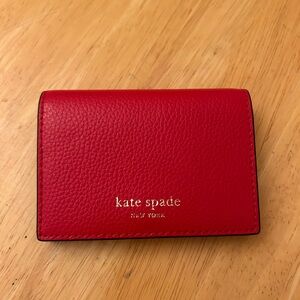 Kate Spade Red Accordion Card Case